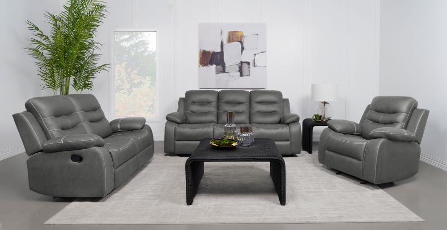 Nova - Upholstered Padded Arm Sofa Set