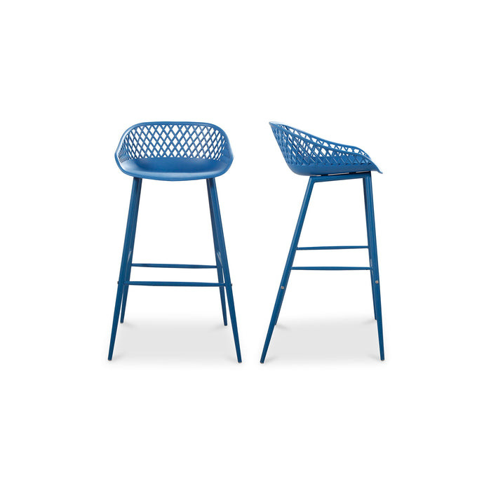 Piazza - Outdoor Barstool Barstool (Set of 2) - Blue